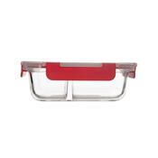 Tavă de copt divizată Orion cu capac din plastic,21 x 16 x 7 cm