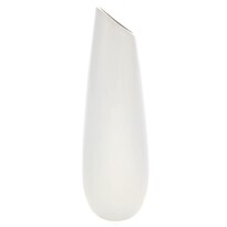 Keramická váza Drop, 7 x 26 x 7 cm, biela