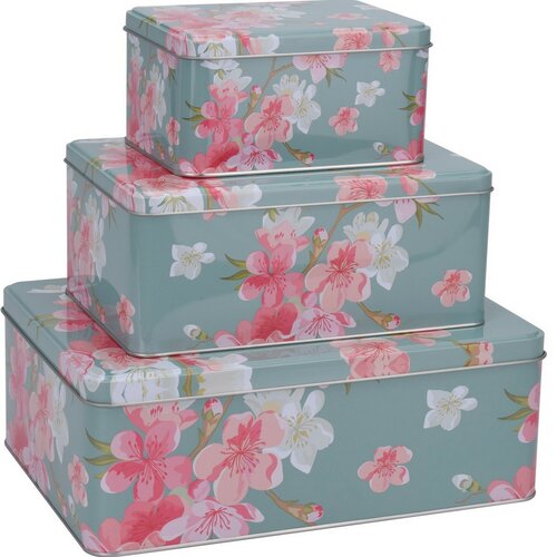 Excellent Houseware Set 3 cutii metalice