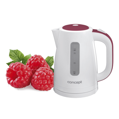 Concept RK-2312 Czajnik bezprzewodowy plastikowy, 1,7 l Raspberry