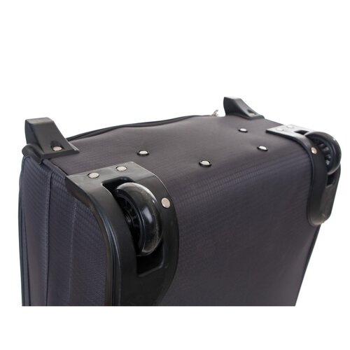 Pretty UP Cestovní textilní kufr TEX15 L, šedá