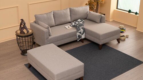 Klappecksofa Bella Corner Right 2 Cream
