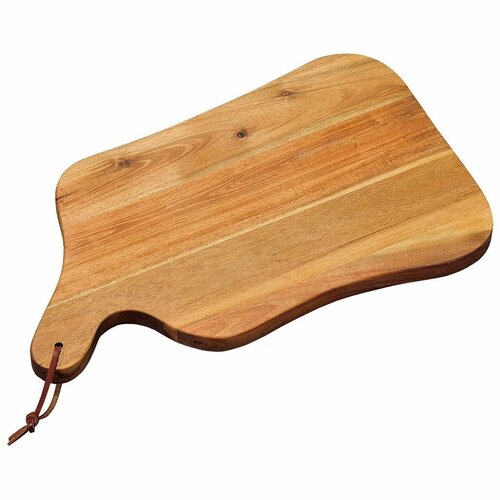 Kesper 28611 Deska do krojenia i serwowania z drewna akacjowego, 37,5 x 23 x 1,5 cm