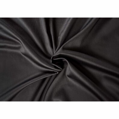 Kvalitex Satin-Betttuch Luxury collection , Schwarz, 140 x 200 cm + 15 cm