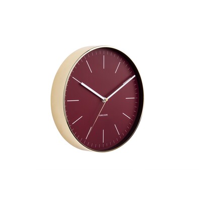Karlsson 5695RD Designové nástenné hodiny, 28 cm