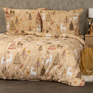 4Home Flanelno posteljno perilo Festive , 140 x200 cm, 70 x 90 cm