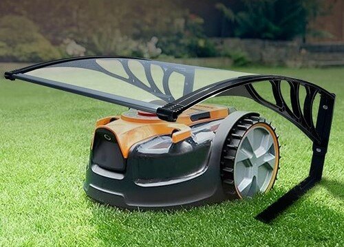 ALDOTRADE Adăpost pentru robot de tuns gazontransparent, 80 x 60 x 40 cm