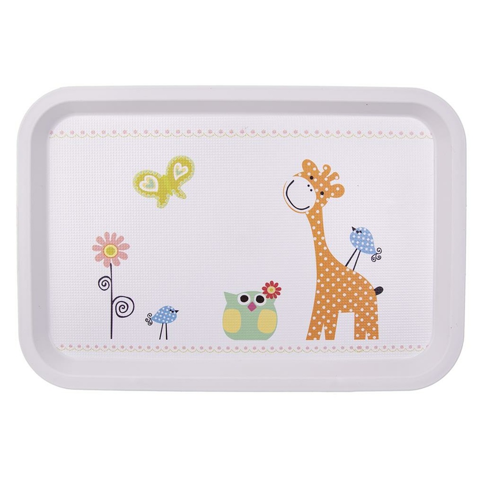 Tavă servire Orion Girafă, din plastic, 30,5 x 21 cm ,