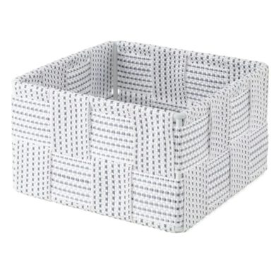 Košara za shranjevanje v predalu CompactorToronto, 12 x 12 x 7 cm, siva