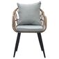 Autronic Scaun de gradina, metal, polyrattan,natural , AZ-F1406 NAT