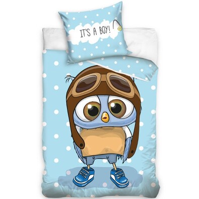 Pościel bawełniana It´s a boy!, 140 x 200 cm, 70 x 80 cm