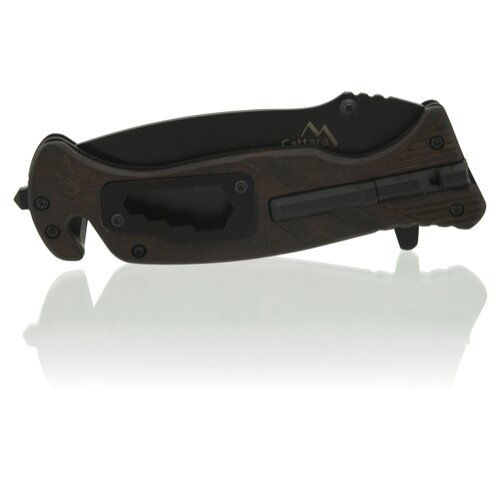 Cattara Zaporni nož BLACK BLADE z zavoro, 21,5 cm