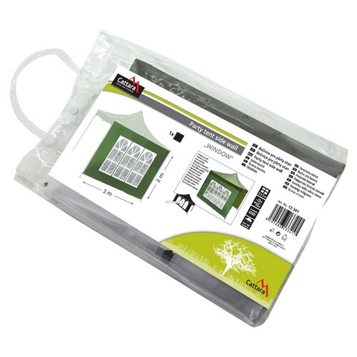 Cattara 13341 Stranski paneli z okni za partyšotor Waterproof, zeleni, 2 x 3 m