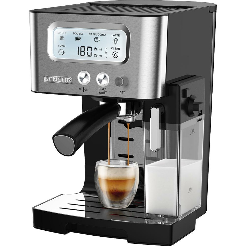 Fotografie Sencor SES 4090SS espresso pákové