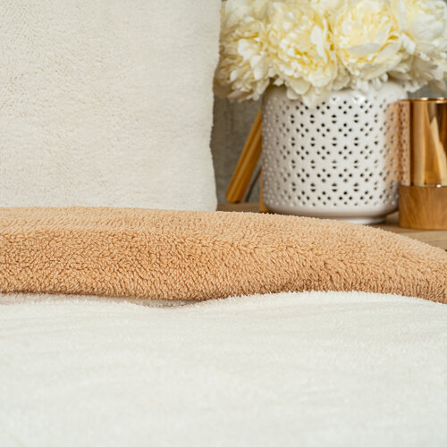 4Home Bettwäsche Lammfelloptik Teddy Beige, 140 x 200 cm, 70 x 90 cm