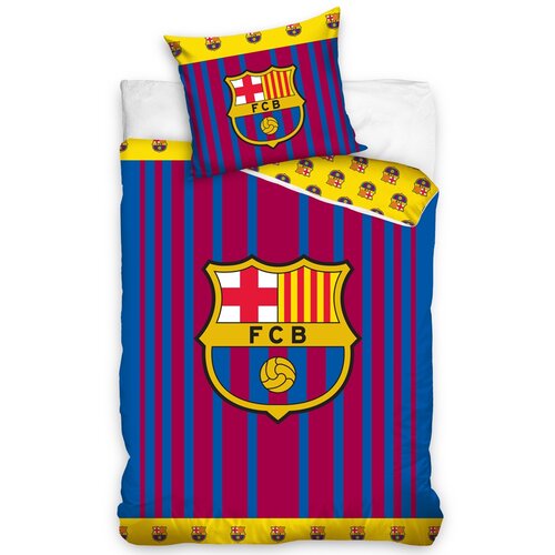 Bavlnené obliečky FC Barcelona Vertical, 140 x 200 cm, 70 x 80 cm