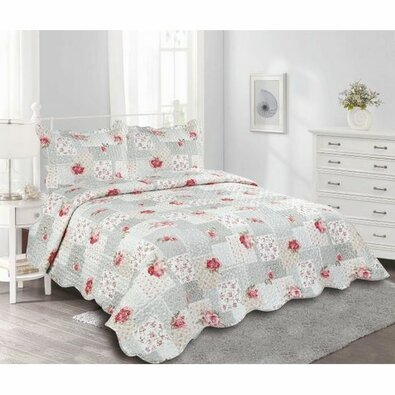 Tagesdecke Patchwork Idea,  , 230 x 250 cm, 2 St. 50 x 70 cm