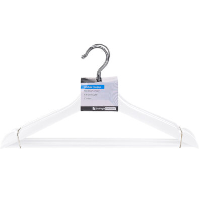 Set de 4 umerașe din lemn Storage Solutions,alb