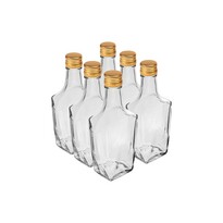 6-częściowy komplet butelek z zakrętką Art Deco, 0,25 l