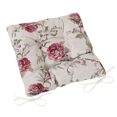 Bellatex Prešiti sedežni blazin EMA, vinski rdeča,40 x 40 cm