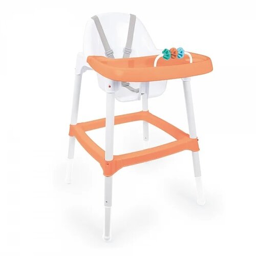 Dolu Jídelní židlička s chrastítkem oranžová, , 91 x 63 x 55 cm