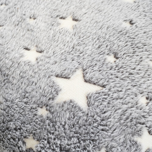 4Home Kopfkissenbezug Stars leuchtend Grau, 40 x 40 cm