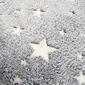4Home Poszewka na poduszkę Stars świecąca szary, 40 x 40 cm