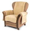 4Home Narzuta na fotel z kieszeniami beżowy, 65 x 150 cm, 2 szt. 40 x 80 cm