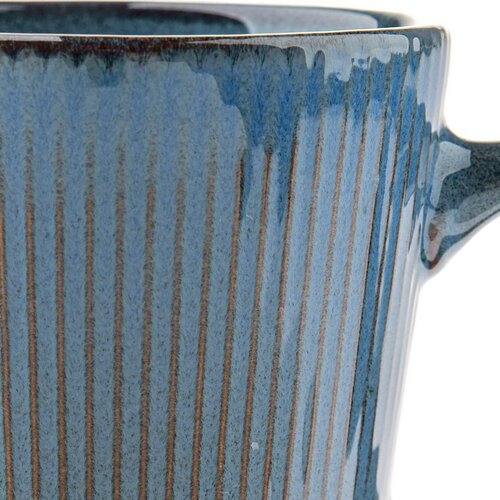 Set de 6 căni ceramice Rustik 410 ml, albastru