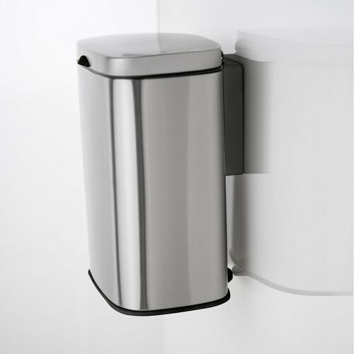 Wenko Sare stenski koš za odpadke 5 l, nerjaveče jeklo