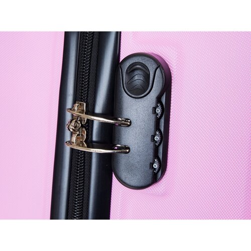 Pretty UP Potovalna kovinska kovčka ABS03 M, roza
