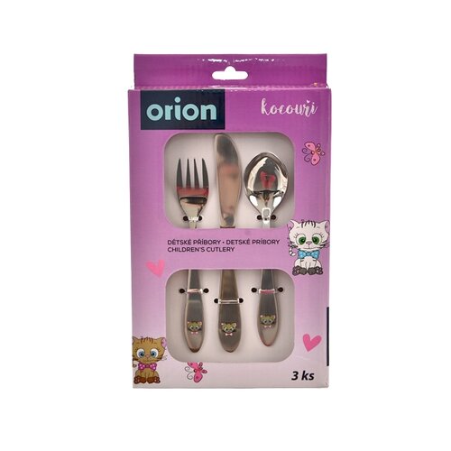 Orion 3-teiliges Kinderbesteck-Set Kater