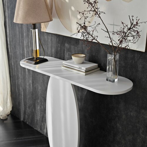 Beistelltisch Ellittica White