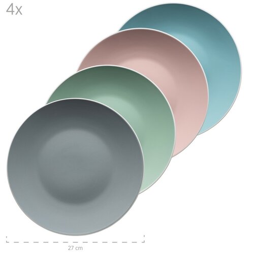 Mäser 16 darabos ELISSA II étkészlet – színek keveréke, matt