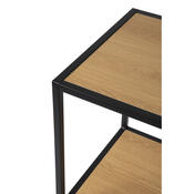 Kovový regál LOFTY Tower 4, 120 x 35 cm
