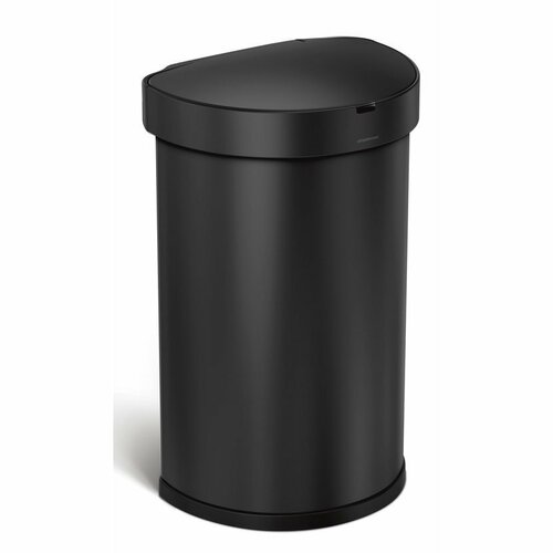 Simplehuman Półokrągły kosz bezdotykowy 45 l,czarny
