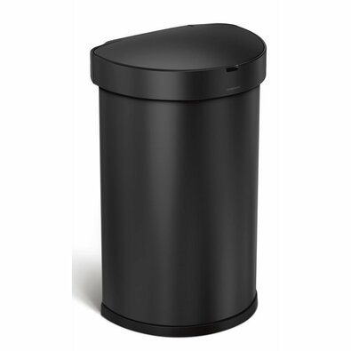 Simplehuman Półokrągły kosz bezdotykowy 45 l,czarny