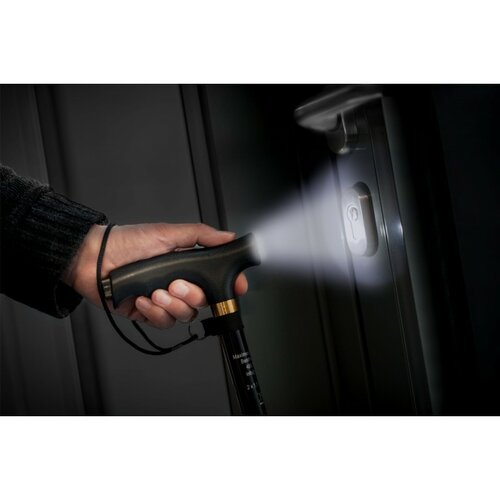 Sklopna palica za sprehod z lučjo, 95 cm