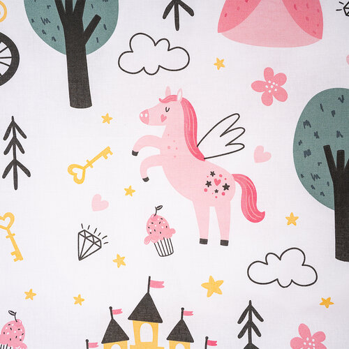 4Home Kinderbettwäsche aus Baumwolle Fairytale Dream, 100 x 135 cm, 40 x 60 cm