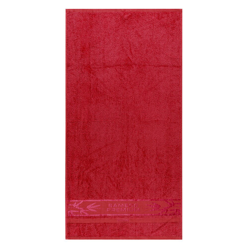 4Home Комплект Bamboo Premium рушник для ванни та рушник для рук червоний, 70 x 140 см, 50 x 100 см