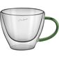 Lamart LT9115 Set 2 pahare cappuccino Vaso, 190ml, verde