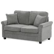 Canapea cu două locuri ASB-4170 GREY2, manșetă,gri