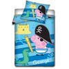 Lenjerie din bumbac pentru copii Peppa Pig –  piratul George, 140 x 200 cm, 70 x 80 cm