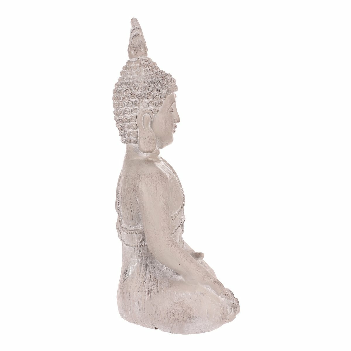 Dekorace soška Buddha sedící, šedá, polyresin, 30 x 22 x 54 cm - thumb (4)