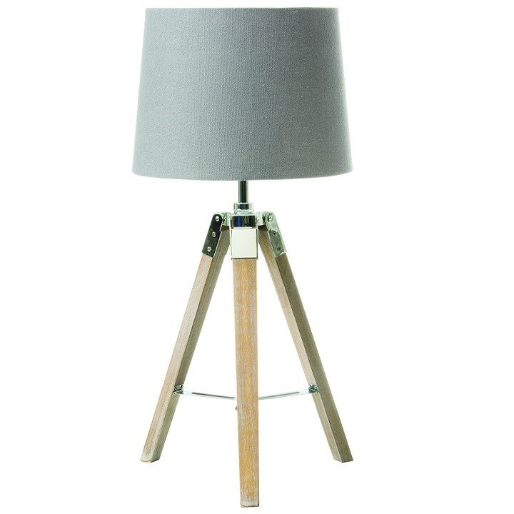 Tempo Kondela Stolná lampa Jade 2, sivá