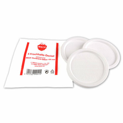 Weck 5-delni set tesnilnih pokrovčkov, premer 100mm