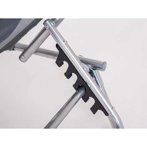 Happy Green Leżak plażowy Athina szary, 190 x 58 x 27 cm