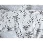 BedTex Бавовняна постільна білизна Blumen сірий, 220 х 200 см, 2х 70 х 90 см