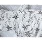 BedTex Bavlnené obliečky Blumen sivá, 220 x 200 cm, 2x 70 x 90 cm