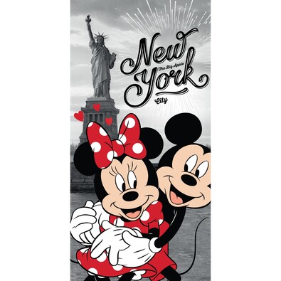 Osuška Mickey and Minnie in New York, 70 x 140 cm